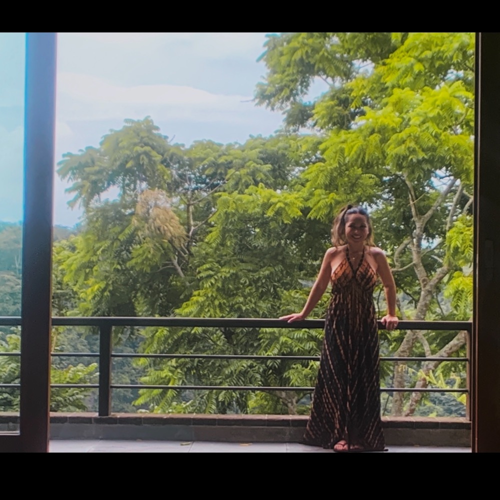 Backless Maxi Dress - image 1